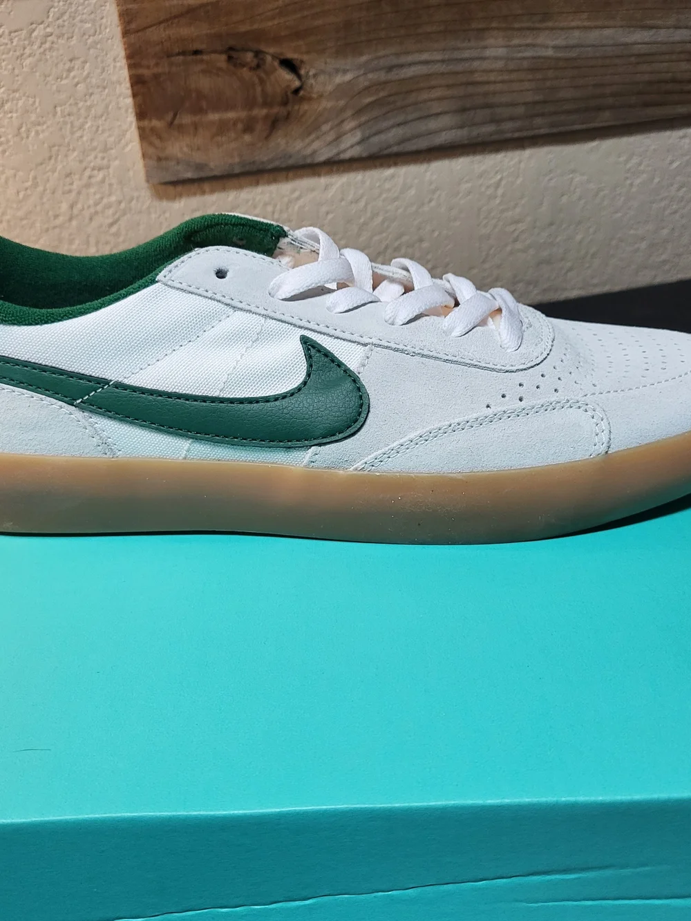 *NEW* Nike SB Heritage Vulc Sneaker Sail/Gorge Green Size Men’s 9 Women's 10.5